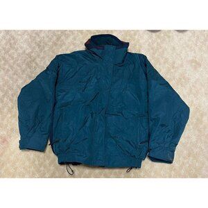Columbia Bugaboo Jacket Women's Medium Teal Green 90s Ski Shell Coat